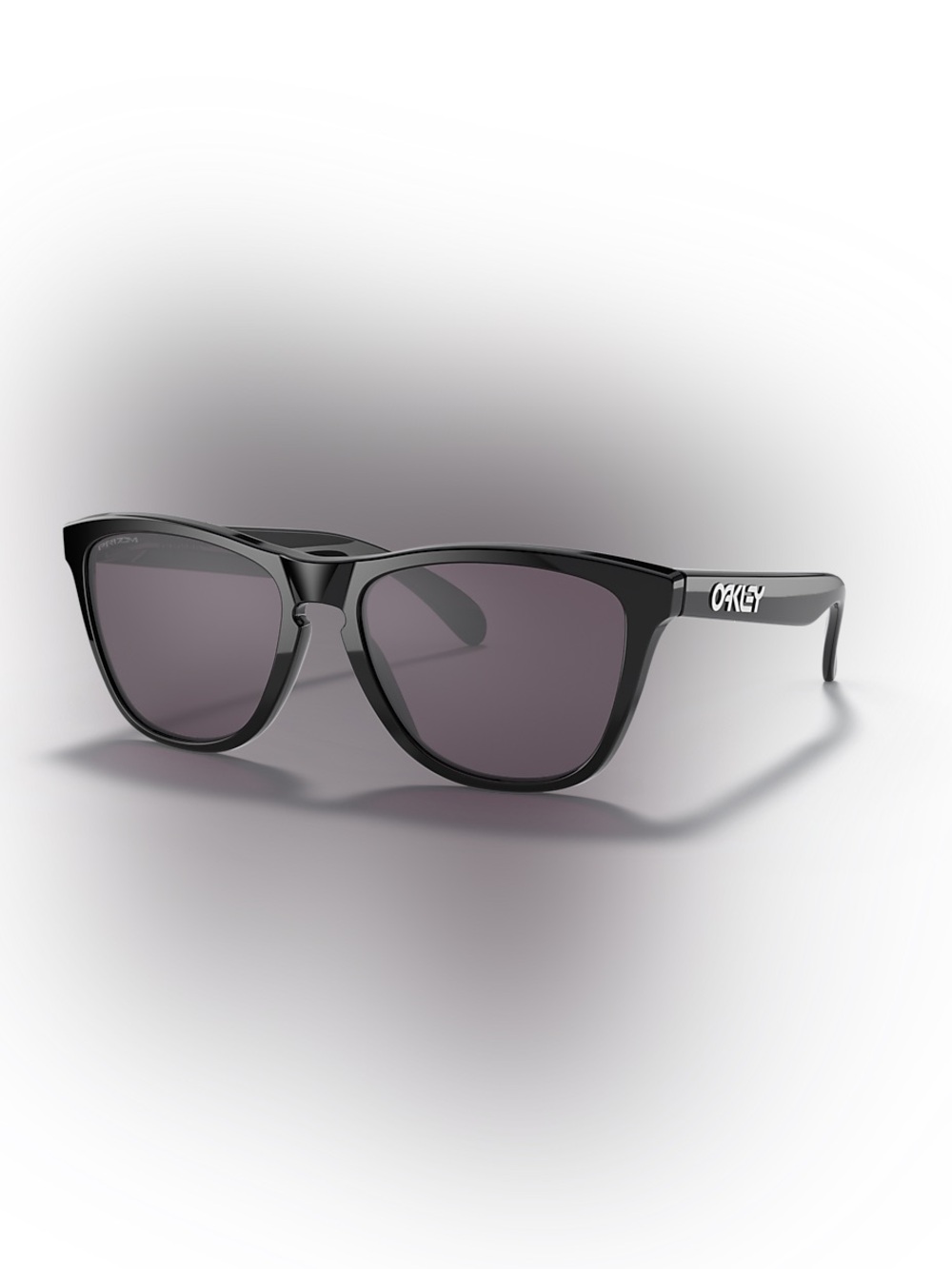 Oakley Frogskin Black Sunglasses with Gray Lenses